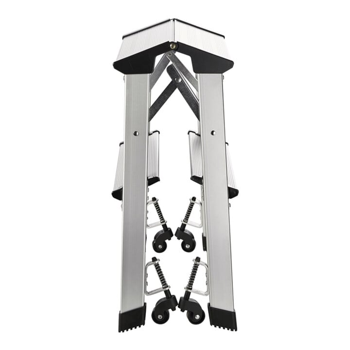 Marchepied pliant 2 marches hauteur plateforme 440 mm aluminium mobile