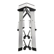 Marchepied pliant 2 marches hauteur plateforme 440 mm aluminium mobile-4