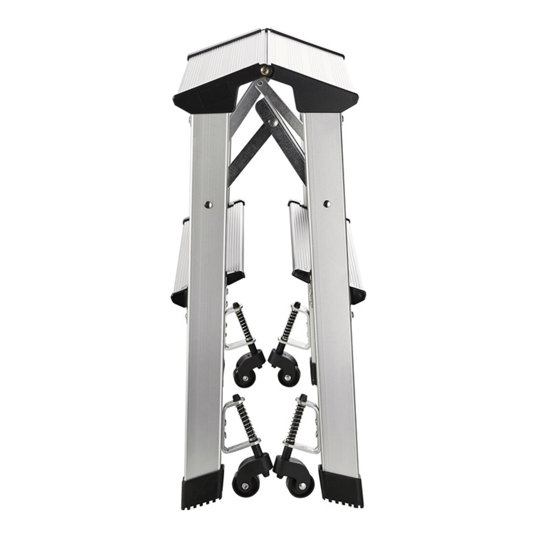 Marchepied pliant 2 marches hauteur plateforme 440 mm aluminium mobile