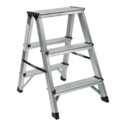 Marchepied pliant STIER 2 x 3 marches à double accès,150 kg-1