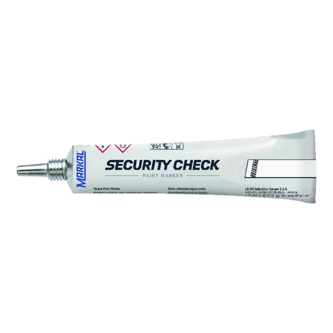 MARKAL Marqueur frein filet Security Check, 50 ml, Couleur d'écriture: OR