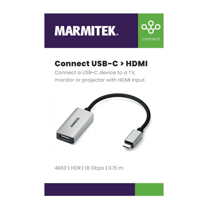 MARMITEK Adaptateur USB Type C HDMI ConUSB-C/HD