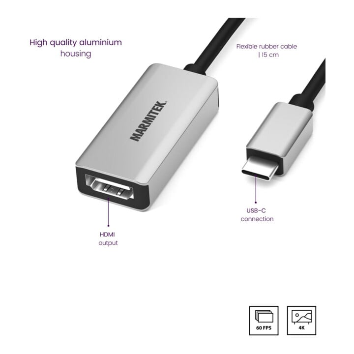 MARMITEK Adapter USB Typ C HDMI ConUSB-C/HD