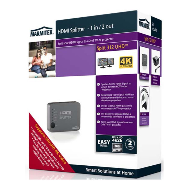 MARMITEK HDMI Splitter Split312UHD 1 Eingang 2 Ausgänge