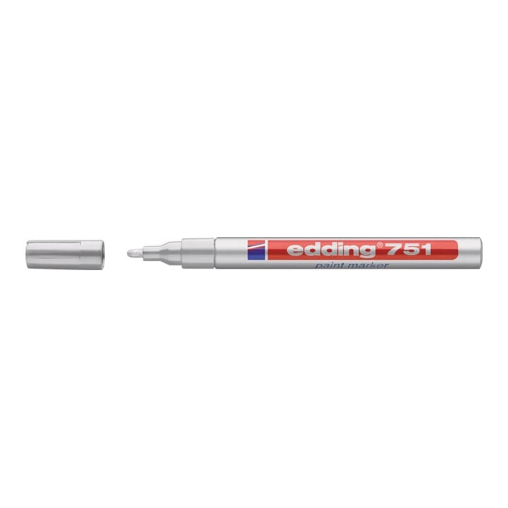 Marqueur à encre 751 argent graduation 1-2 mm pointe ronde
