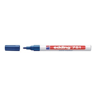 Marqueur à encre 751 bleu graduation 1-2 mm pointe ronde
