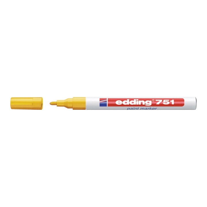 Marqueur à encre 751 jaune graduation 1-2 mm pointe ronde