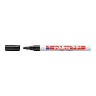 Marqueur à encre 751 noir graduation 1-2 mm pointe ronde