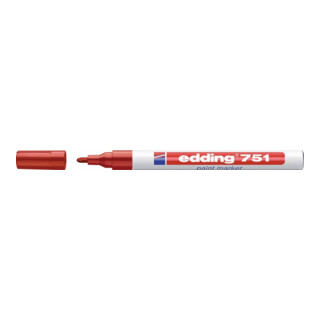 Marqueur à encre 751 rouge graduation 1-2 mm pointe ronde