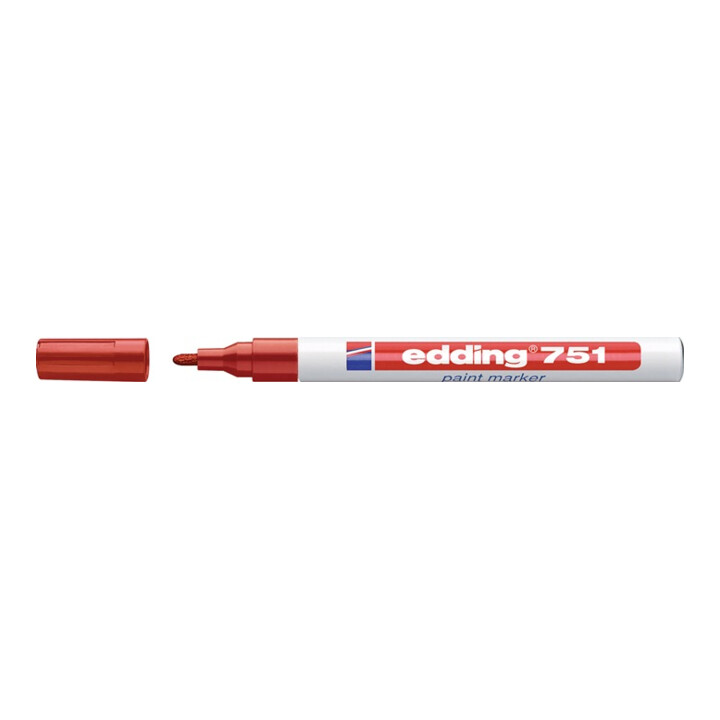 Marqueur à encre 751 rouge graduation 1-2 mm pointe ronde