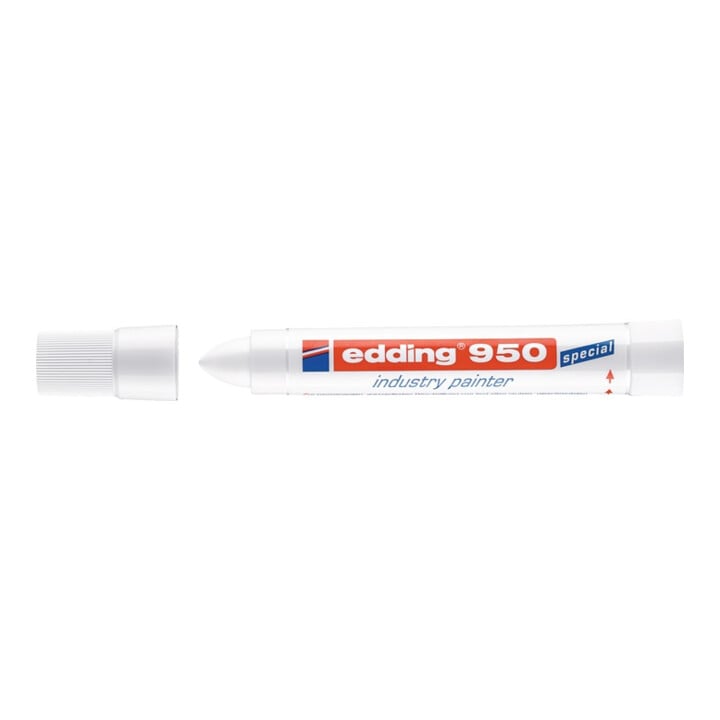 Marqueur craie 950 blanc graduation 10 mm pointe ronde EDDING