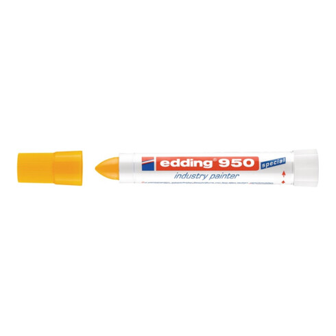 Marqueur craie 950 jaune graduation 10 mm pointe ronde EDDING