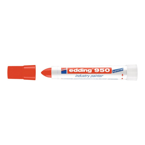 Marqueur craie 950 rouge graduation 10 mm pointe ronde EDDING