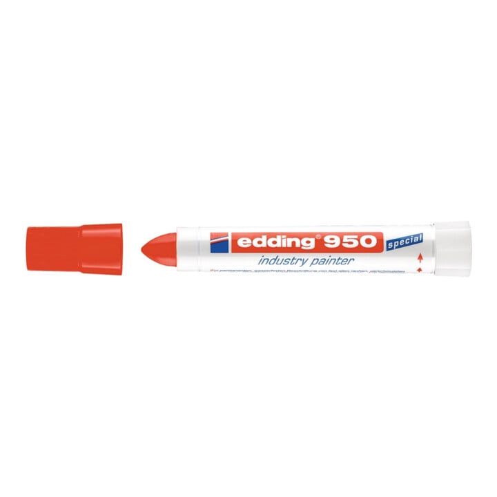 Marqueur craie 950 rouge graduation 10 mm pointe ronde EDDING