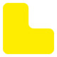 Marqueur d'emplacement Eichner L-Pièce PVC Jaune