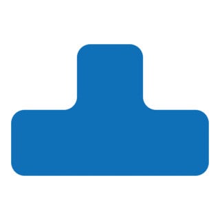 Marqueur d'emplacement Eichner T-Pièce PVC Bleu