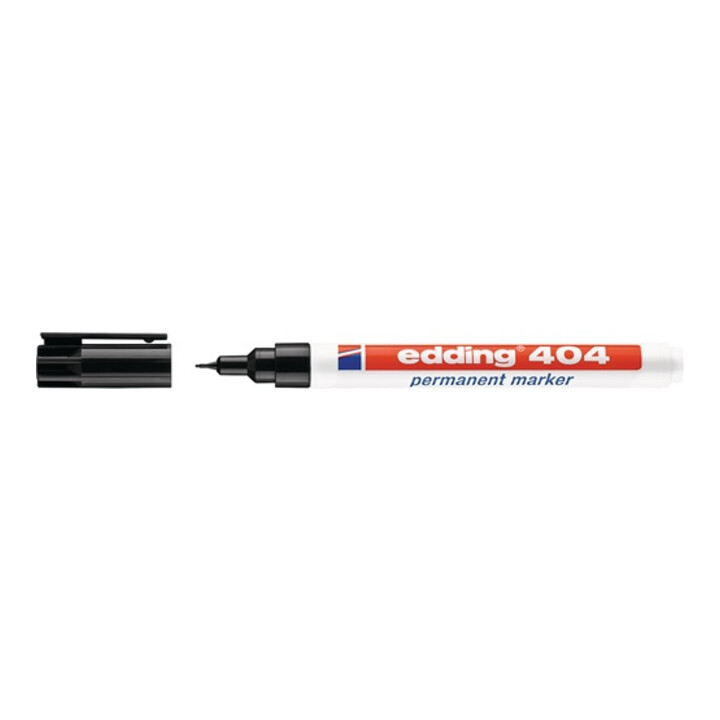 Marqueur permanent 404 noir graduation 0,75 mm pointe ronde EDDING