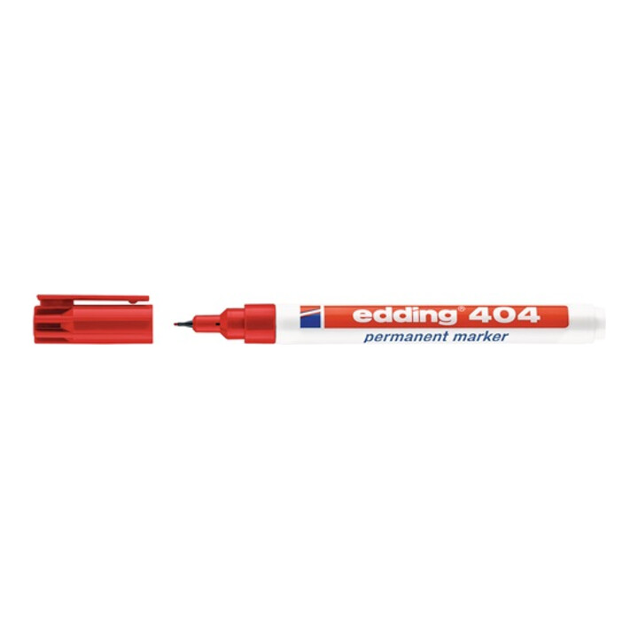 Marqueur permanent 404 rouge graduation 0,75 mm pointe ronde EDDING