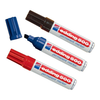 Marqueur permanent 500 noir graduation 2-7 mm pointe conique EDDING