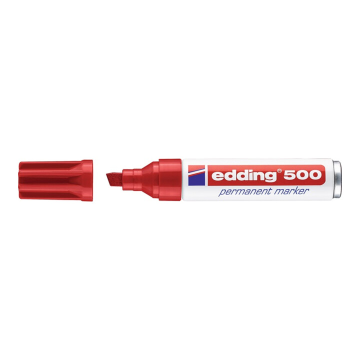 Marqueur permanent 500 rouge graduation 2-7 mm pointe conique EDDING
