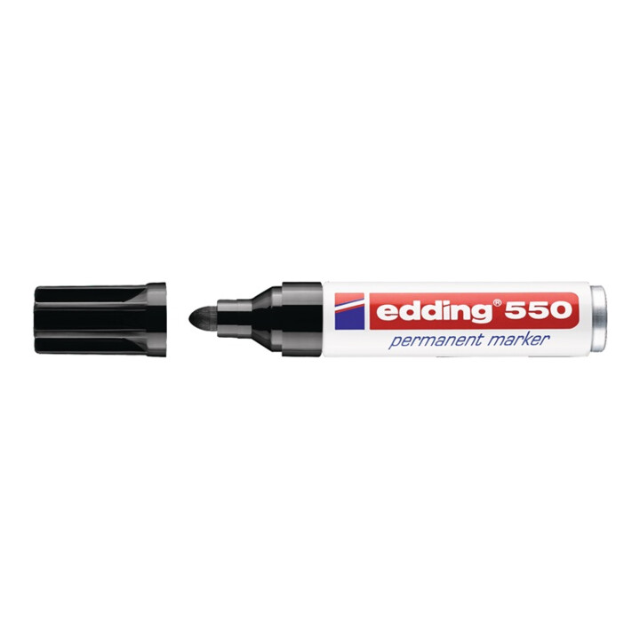 Marqueur permanent 550 noir graduation 3-4 mm pointe ronde EDDING