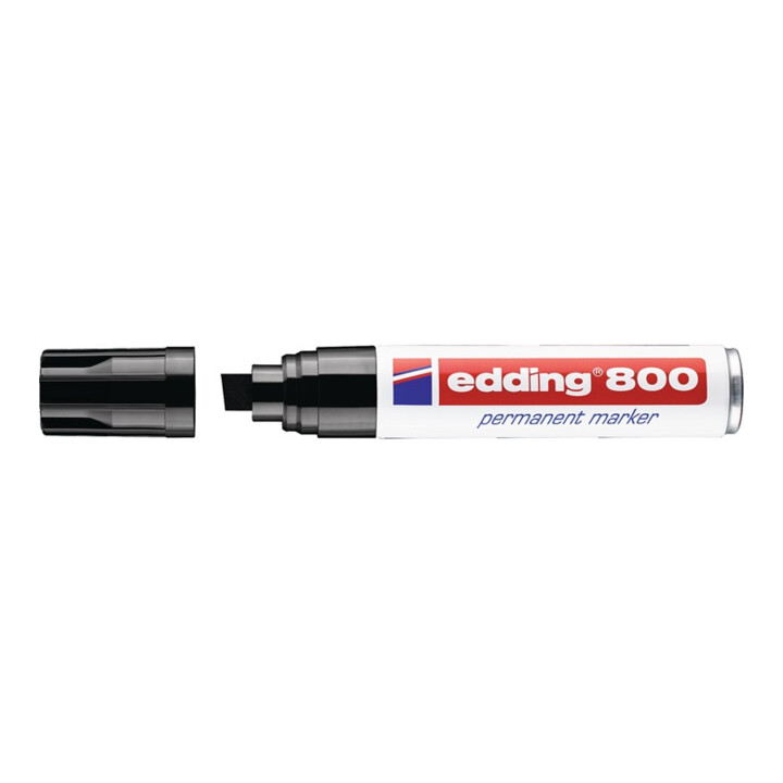 Marqueur permanent 800 noir graduation 4-12 mm pointe conique EDDING