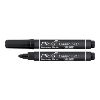 Marqueur permanent Classic INSTANT WHITE noir graduation 1 - 4 mm pointe ronde P