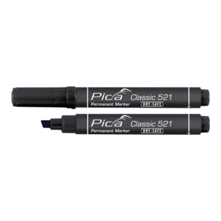 Marqueur permanent Classic INSTANT WHITE noir graduation 2 - 6 mm pointe conique