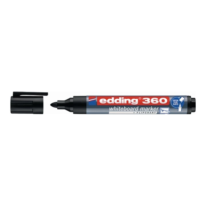 Marqueurs p. tableau blanc 360 noir graduation 1,5-3 mm pointe ronde