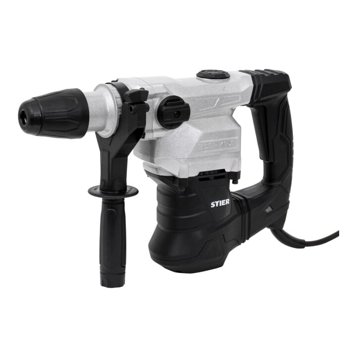 Set STIER Marteau perforateur SDS-Max, 1500W + Set de burins STIER SDS-Max 4 pièces 400 x 25 mm / 400 mm