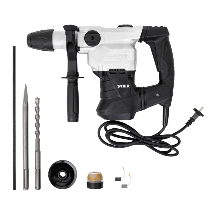 Marteau à percussion STIER SHB-L-4100, 1 500 W, 12 J, 4 100 coups/min, attachement SDS-max