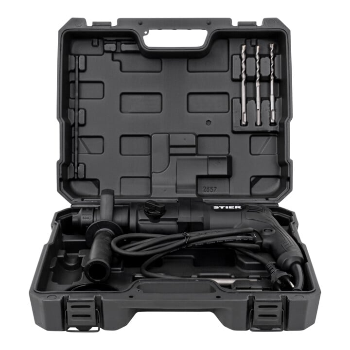 Marteau à percussion STIER SHB-T-4900, 800 W, 3,3 J, 0-4 900 coups/min, attachement SDS-Plus