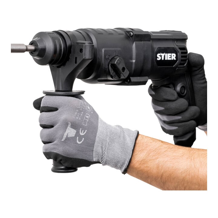 Marteau à percussion STIER SHB-T-4900, 800 W, 3,3 J, 0-4 900 coups/min, attachement SDS-Plus