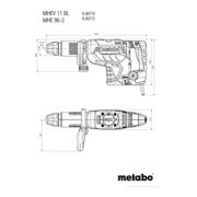 Marteau burineur MHEV 11 BL metabo, Coffret-5