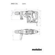 Marteau burineur MHEV 5 BL metabo, Coffret-2