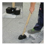 Marteau caoutchouc GH ERGO K poids propre 2,5kg noir manche L. 400 mm PROBST