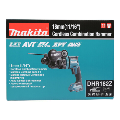 Marteau combi sans fil Makita f. SDS+ 18V DHR182Z