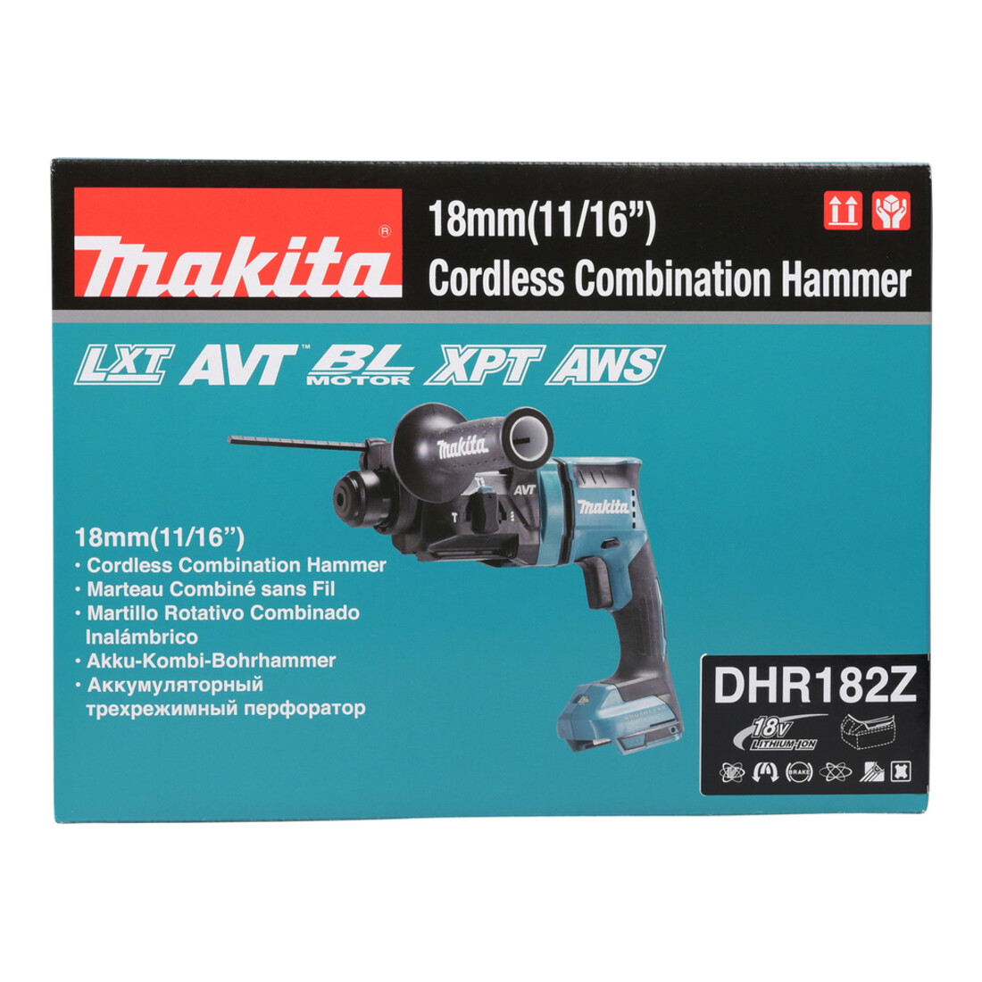 Marteau combi sans fil Makita f. SDS+ 18V DHR182Z