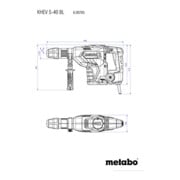 Marteau combiné KHEV 5-40 BL metabo, Coffret-5