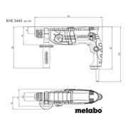 Marteau combiné Metabo KHE 2445Coffret plastique-5