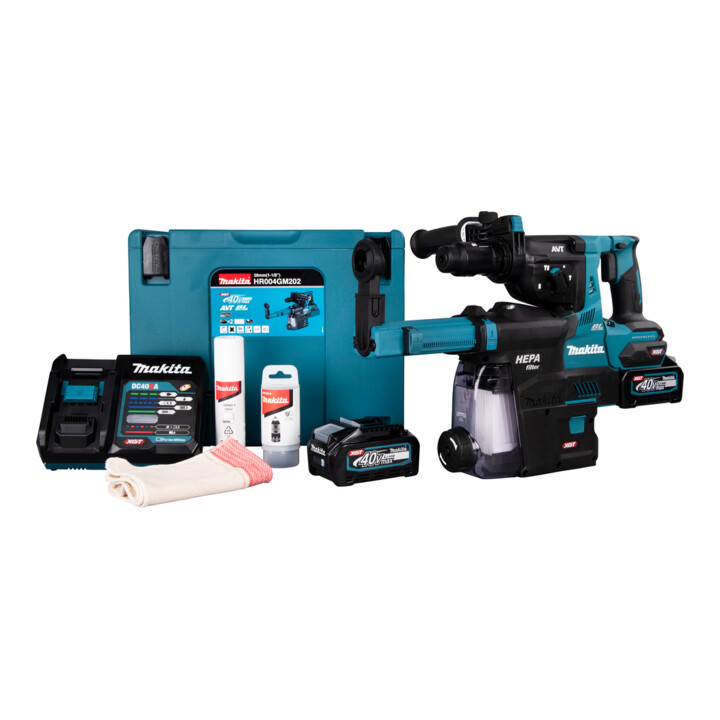 Marteau combiné sans fil Makita SDS+ 40 V HR004GM202