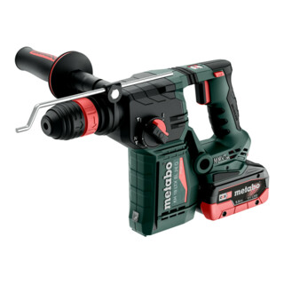 Marteau combiné sans fil Metabo KH 18 LTX BL 24 Qavec mandrin interchangeable Metabo Quick ; metaBOX 165 L ; 18V 2x5.5Ah LiHD + ASC 145