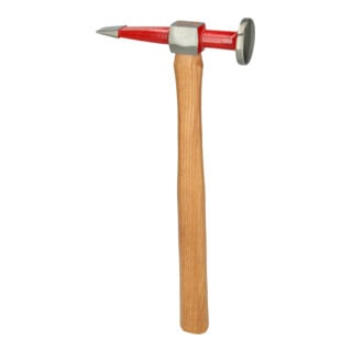 Marteau de carrossier panne pointue et tête ronde plate, 325mm