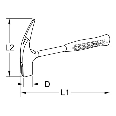 Marteau de charpentier  KS Tools 600 g