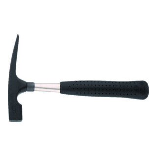 Marteau de maçon no. 275 600 g rugueuse forme rhénane tube en acier PICARD