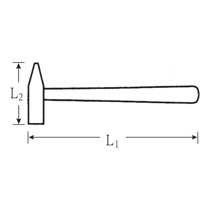 Marteau de serrurier Stahlwille 200 g L.280 mm