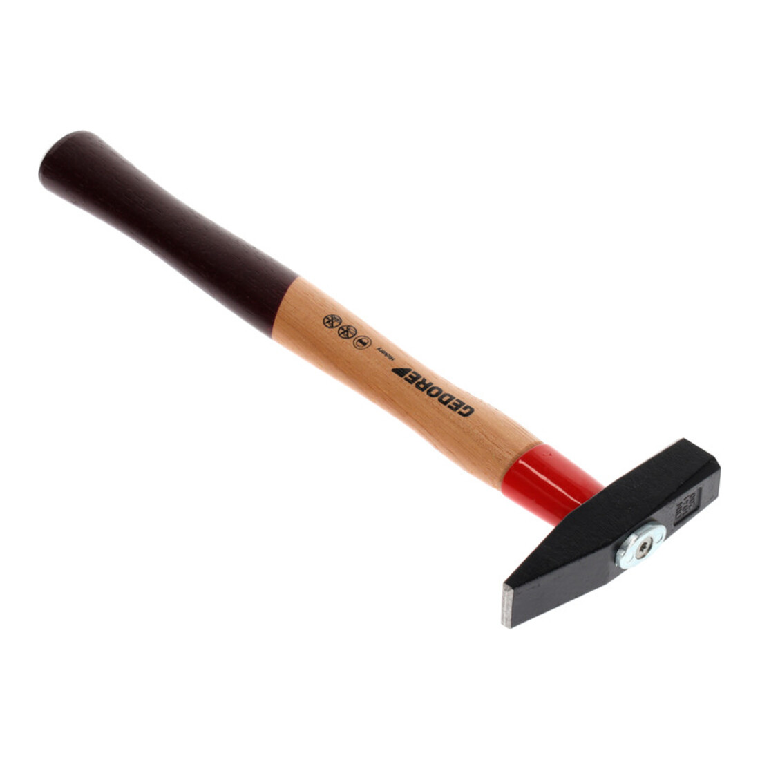 Marteau de serrurier Gedore avec manche en hickory, avec protection de manche