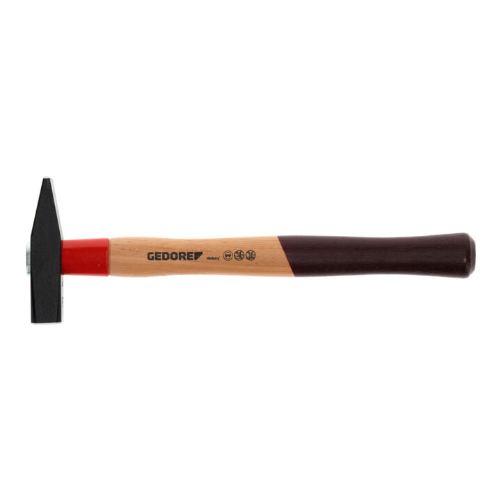 Marteau d'ingénieur Gedore Rotband-Plus + manche en hickory 200 g acier spécial