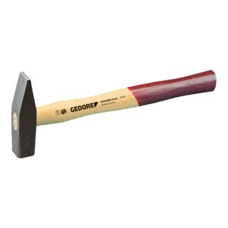 Marteau de serrurier Gedore avec manche en frêne, sans protection de manche