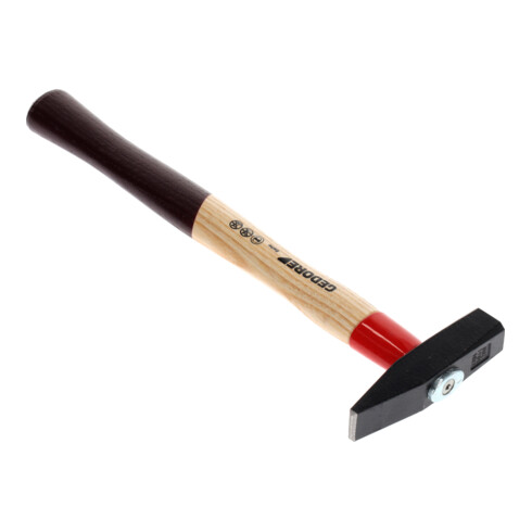 Marteau de serrurier Gedore avec poignée en frêne, avec protection de poignée